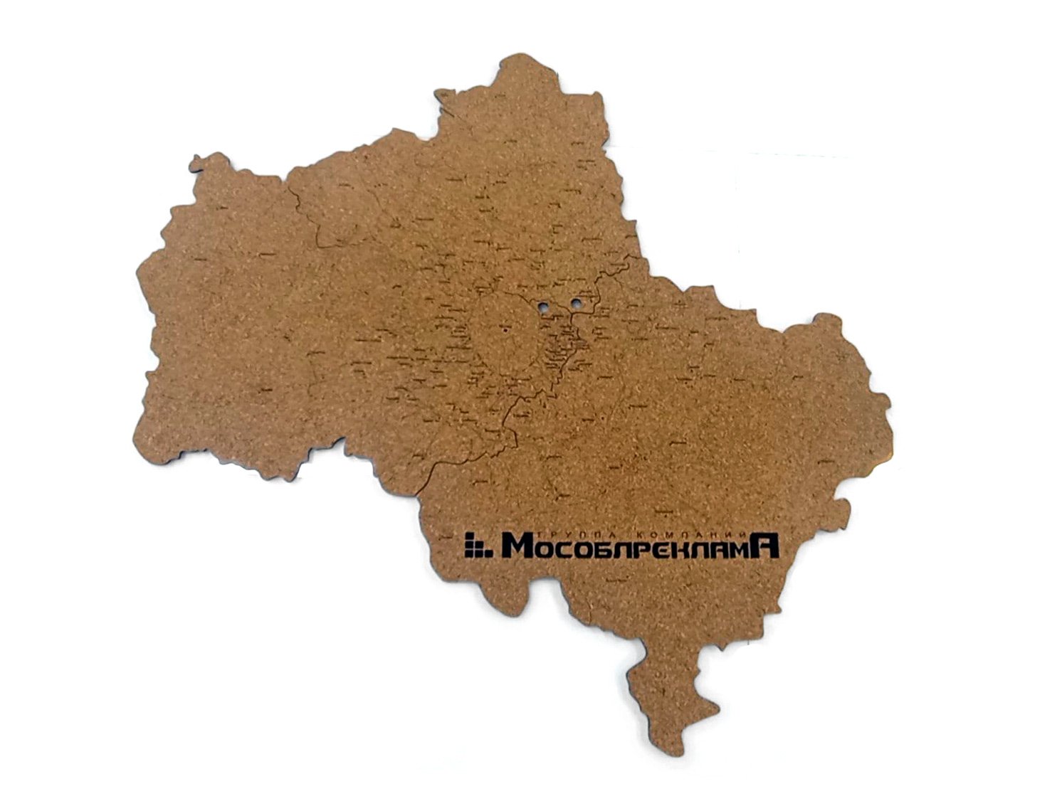 Карта Московской области из пробки