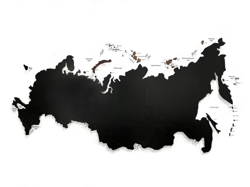 Магнитный деревянный пазл Карта России